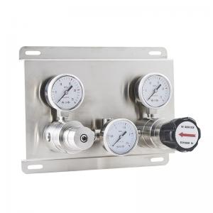 China Stainless Steel Single Stage Gas Control Panel Conversion System With Pressure Regulator And Gauge on sale