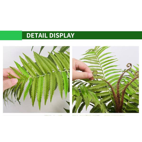 High Uv Proof Outdoor Artificial Potted Floor Plants Fern Tree For Garden Decoration