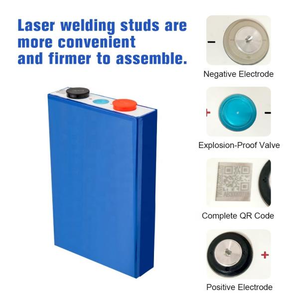 3C Lifepo4 100ah Prismatic Battery Cells 12V 24V 48V FCC certificate