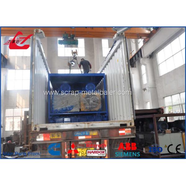 Automatic Hydraulic Scrap Metal Shear Horizontal Metal Shear With Mitsubishi / Siemens PLC