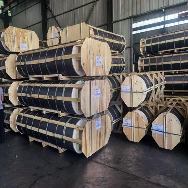 500mm - 900mm Furnace Graphite Electrode Ultra High Performance UHP