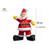 Buy cheap 210D Nylon 10 m H Inflatable Santa Claus Advertising Christmas Decoration from wholesalers