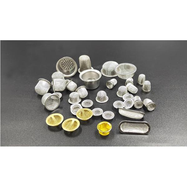 SS304 316L 45mm Dia Stainless Steel Mesh Strainer Filtering Tabacco Cap Shape For Hookah