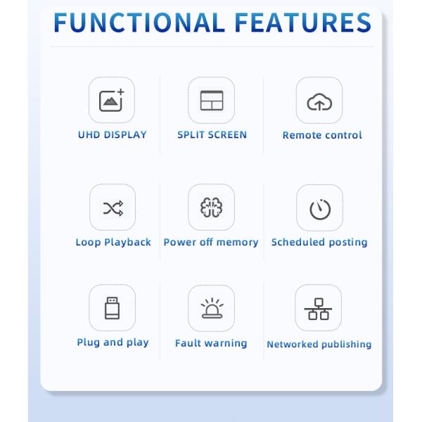 18.5 Inch Customizable Menu Board Advertising Wall Mounted Digital Signage Solution for Brand Promotion & Information Display