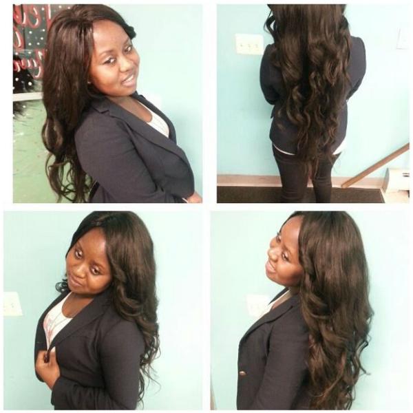 Natural Black Virgin Human Hair Extensions Body Wave