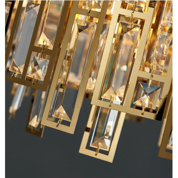 Anti Corrosion Smoked Glass Modern Crystal Chandelier AC110V- 240V
