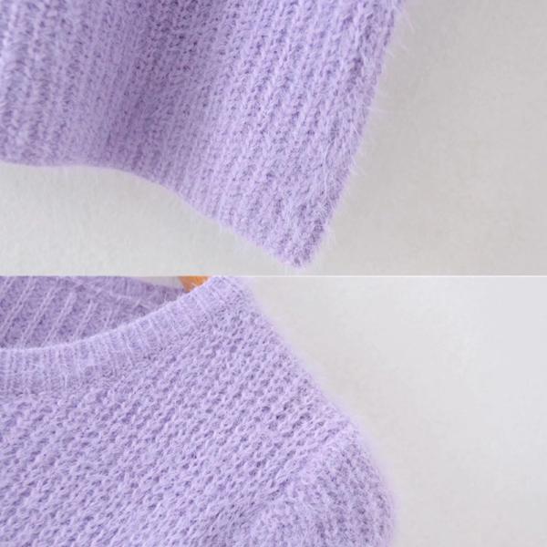 Women's Thin Pullover O Neck Bespoke Sweaters Short Sleeve Sweaters For Summer