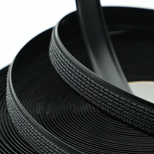 Abs Pur Hot Melt Adhesive Hook And Loop Black Strap With Customizable Length For