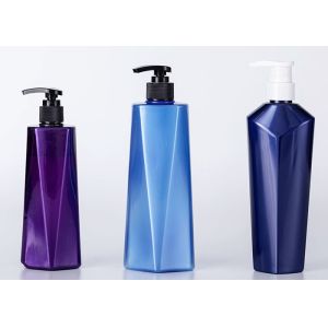 Quality Amber 300ml Plastic Cosmetic Bottles Empty Shampoo Packaging for sale