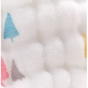 Cartoon Patterned Natural Gauze Fabric 40S Infants Bedding Bath Towels