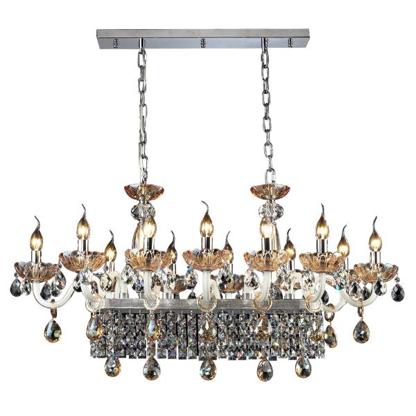 Long Rectangular dining crystal chandelier Lighting (WH-CY-106)