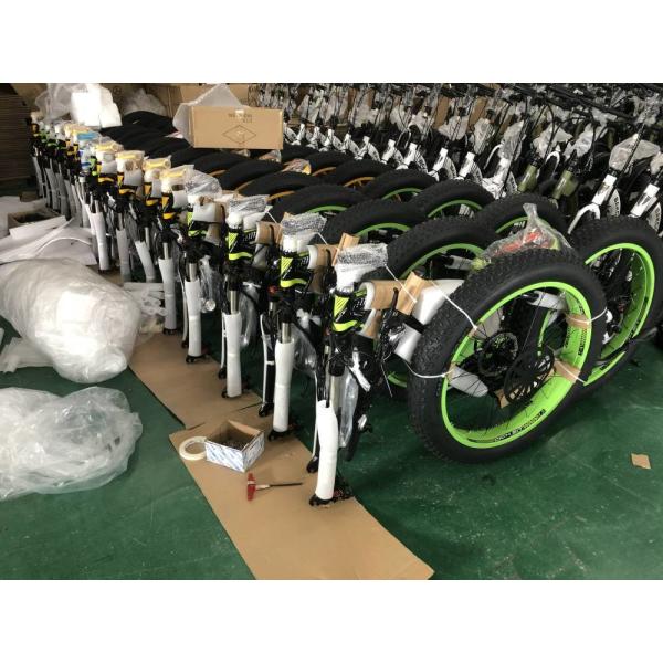 26" Full Suspension High Power Bicycle 1000w 48v Steel Fat Frame Snow