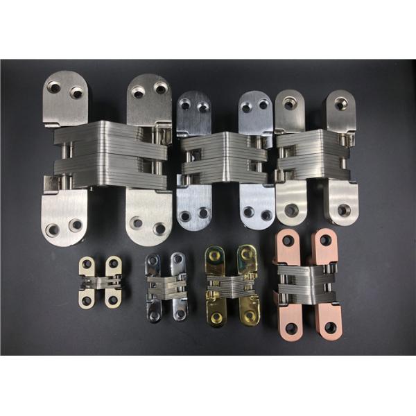 Chrome Zinc Alloy Heavy Duty Hidden Door Hinges For 50mm Wooden Door