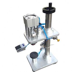 China Pneumatic Automatic Perfume Bottle Crimping Machine For Metal Cap Press on sale