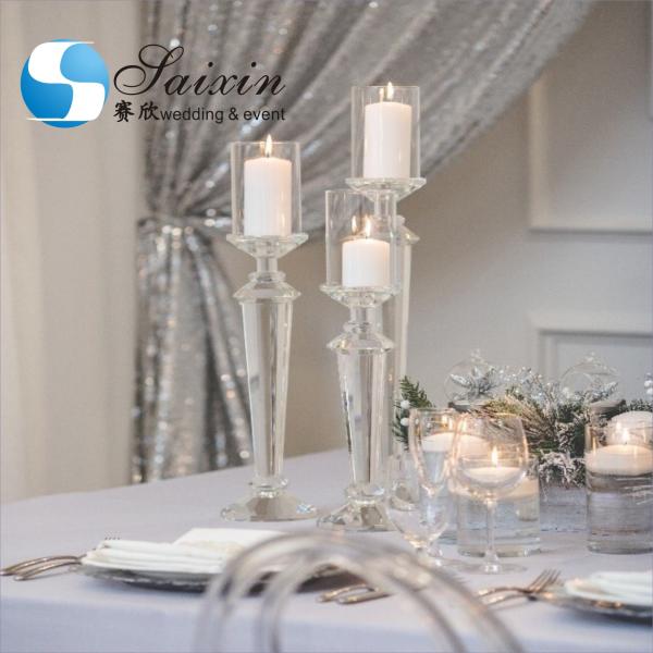 Wholesale wedding centerpieces single gold candle holder for event decor