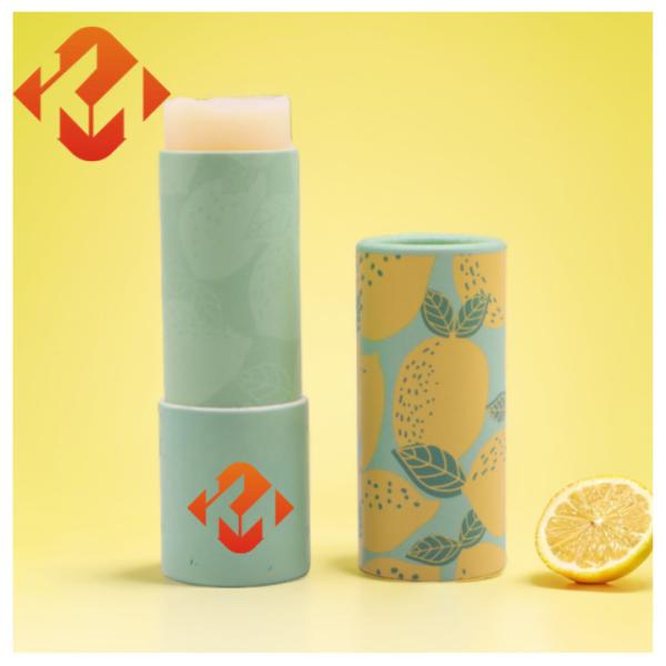 Customize Kraft Paper Lip Balm Tubes Biodegradable Paper Tube Cosmetic Packaging