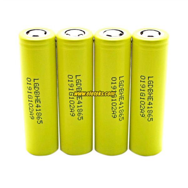 HE4 18650 2500mAh rechargeable lithium-ion high drain battery HE4 2500mAh battery for e-cig mechanical mods