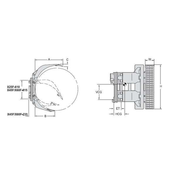 Excellent quality tire tyre clamps for lift truck