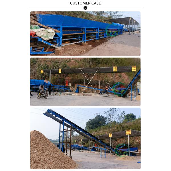 6M Double Roller Timber Tree Peeling Machine Wood Debarking Machine