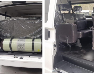 11 Seat CNG Van BIGC36 Front / Rear Wheelbase 1435/1435mm