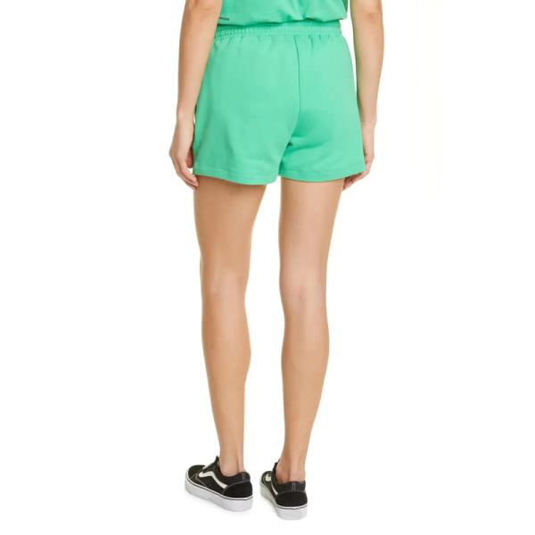Wholesale Quick Dry Green Elastic Waist Running Biker Women Shorts with Pocket