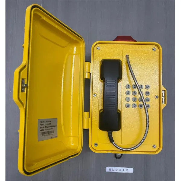 Power Plant Manufacturing Metallurgical Outdoor Emergency IP68 Weatherproof Industrial Telephone