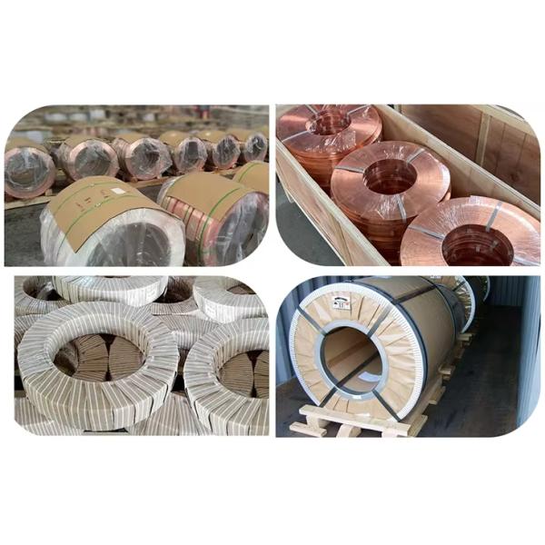 30mm-800mm Copper Strip Coil Foil Roll For Electrical Construction Applications