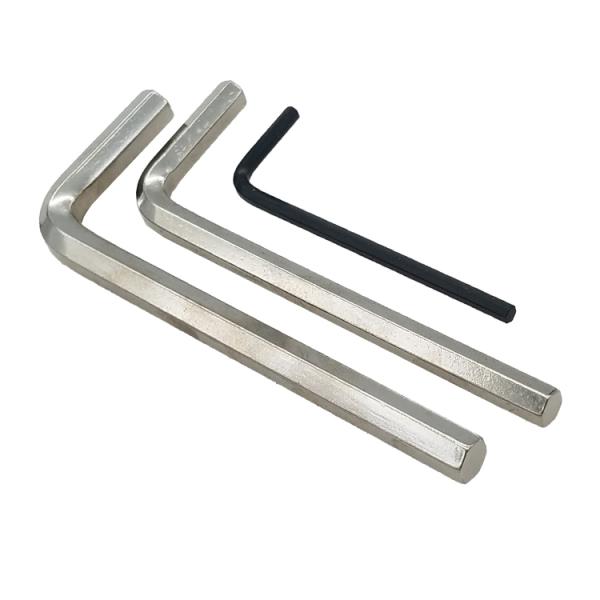 Industrial L Type Hexagon Shaped Allen Key Zinc Plated