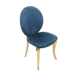 Quality Hotel Room Cafe Velvet Padded Seat Chairs Fashion With Cushion for sale
