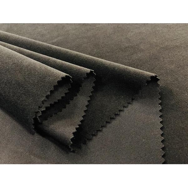 Soft Brushed Knit Fabric / DWR Fabric for Home Textile Dark Brown 240GSM