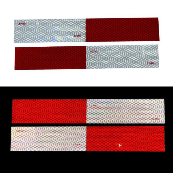 Size Customized Vehicle Reflective Tape Sticker DOT-C2 Conspicuity Tape Markings Sheets