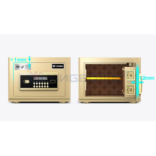 Dual Alarm Electronic Lock Office Safe Box Anti-Theft H250mm