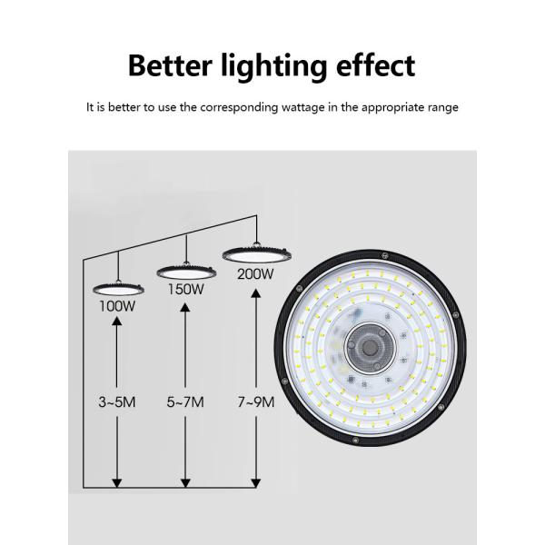 Led UFO 100W 150W 200W 300W 400W Industrial Lighting Highbay Lamp Warehouse Garage Canopy Light UFO Led High Bay Light