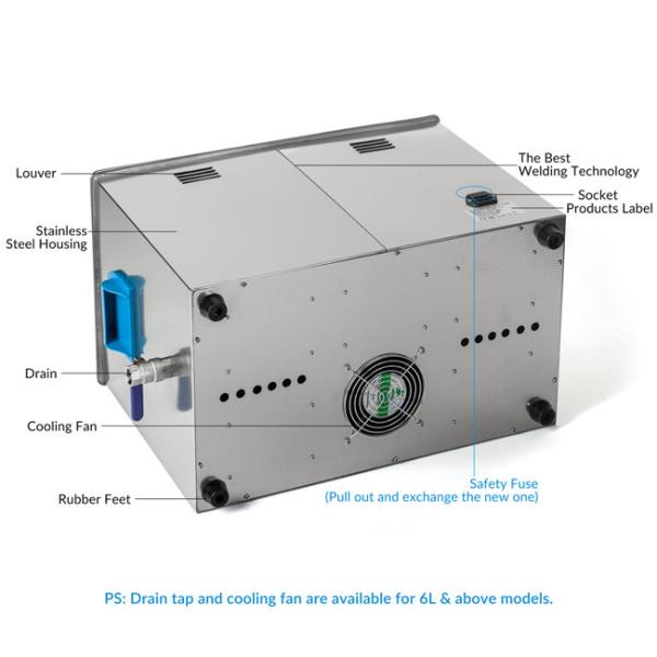 Durable SONIC Wave Ultrasonic Cleaner Mechanical Timer / Heater Control