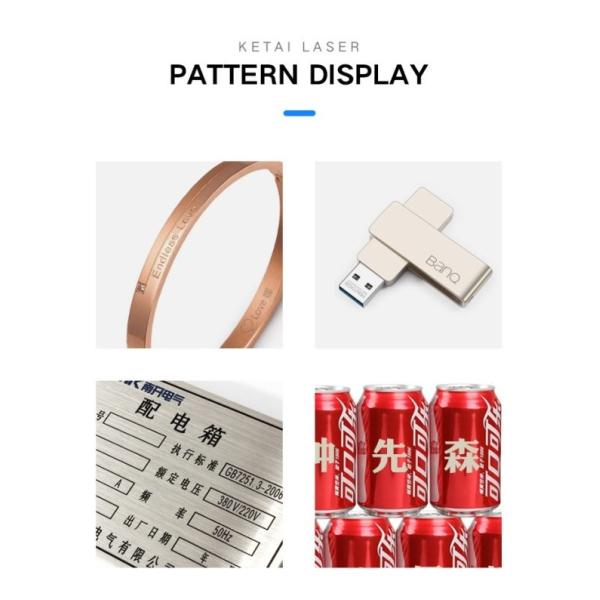 50W 1064um Plastic Laser Engraving Machine / Air Cooling Metal Engraving Equipment