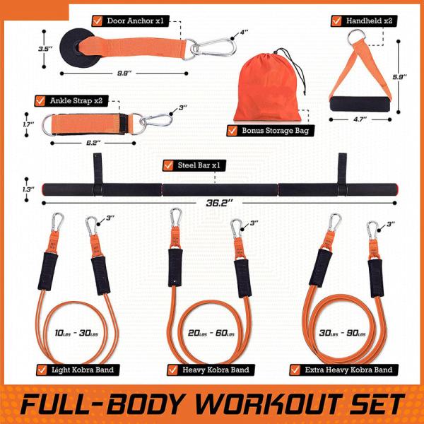 Yoga Pilates Bar Kit Triathlon Race Gear For Whole Body Workout