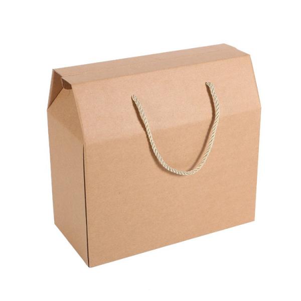 Eco-Friendly Custom Logo Printed Corrugated Cardboard Mailer Box Gift Box With Handle