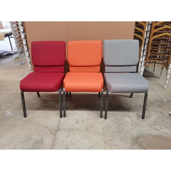 Close-up of church chair design