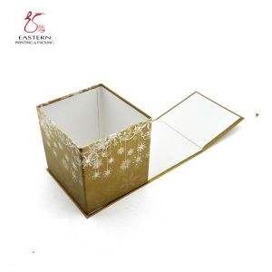 Foldable Christmas 1250gsm Square Cardboard Gift Boxes For Chocolate
