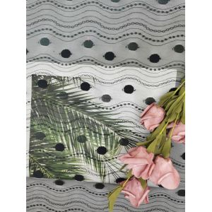 Buy cheap Linear All Over Spot Polyester Lace Trim Black Tulle Mesh from wholesalers