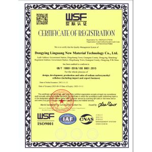 Dongying Linguang New Material Technology Co., Ltd. Certifications