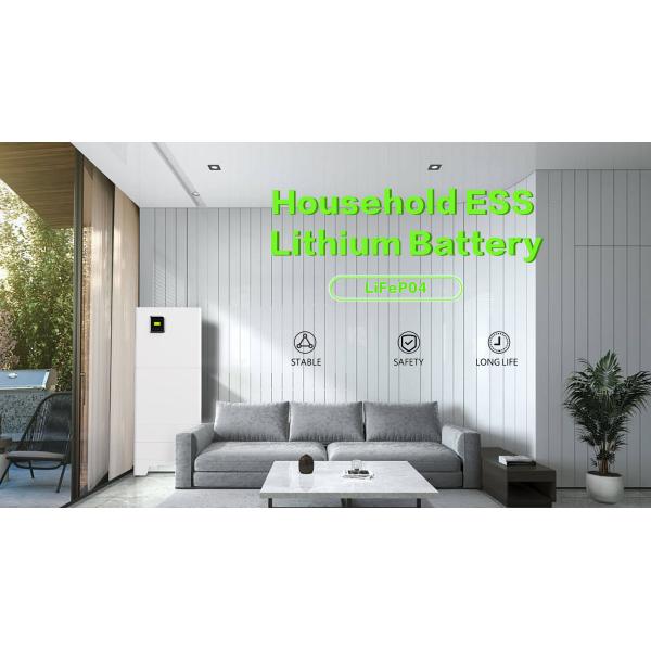 Grid Tied Energy Storage Battery Pack 6000 Cycles Household Battery Backup