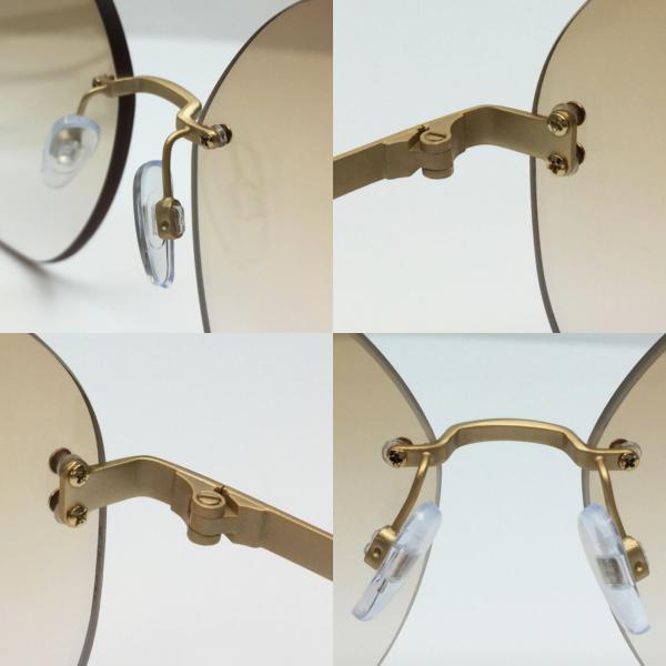 Lightweight rimless titanium sunglasses Men Women accessories UV protection 100%