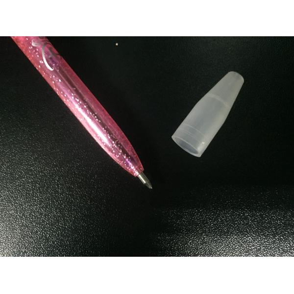 Pink Vinyl Disenyland Ballpen Plastic Daily Product with figure Minnie head for student made of PVC and ABS