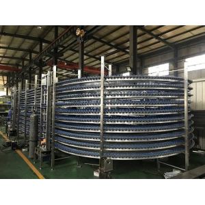 Quality Food Spiral Cooling Tower Freezer Frozen Bread Conveyor for sale