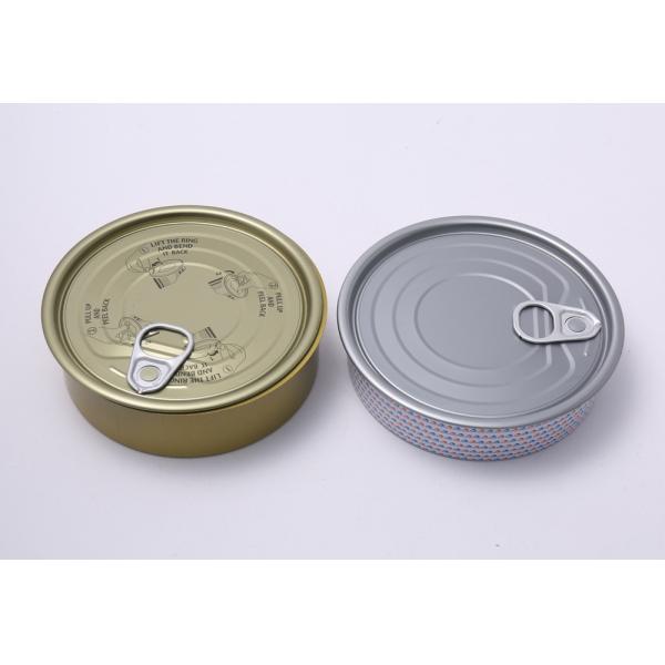150gsm 200gsm Empty Tuna Tins Dia 99mm Small Round Metal Containers