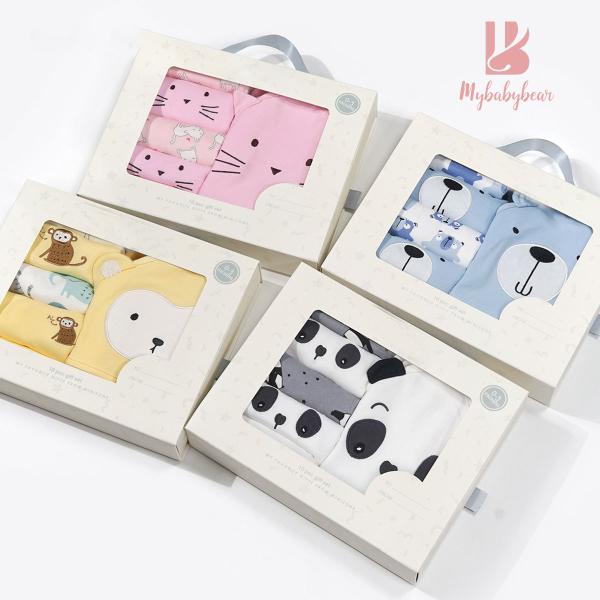 Wholesale 10pcs Baby Sleepwear Gift Package Newborn Clothes Baby Gift 100% Cotton Baby Shower Gift Set Box