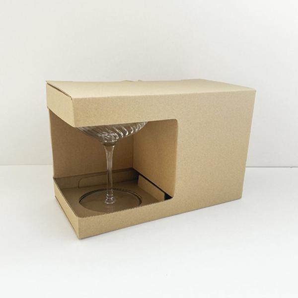 Customized Printing Brown White Kraft Paper Packaging Packing Cardboard Corrugated Display Case Gift Carton Box for Champagne Wine Bear Milk Tea Glass Mug