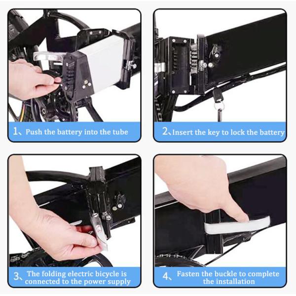 Folding Lithium Multi Fit E-Bike Battery Silverfish 36V Battery For Electric Bicycle