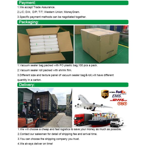 Embossed 3.5 Mil 30x500cm Foodsaver Vacuum Seal Rolls